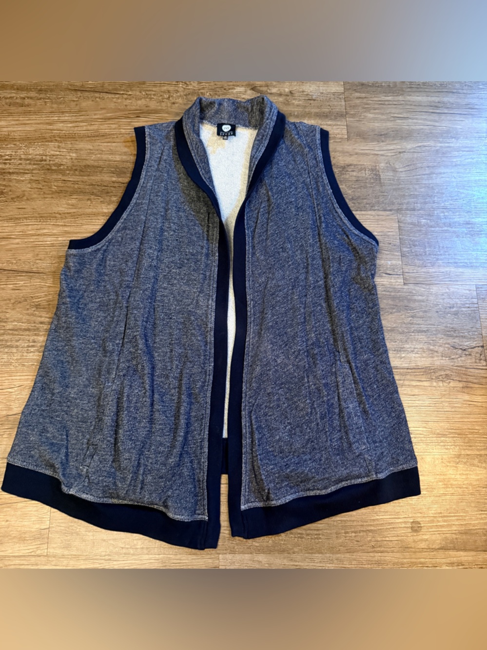 Jones New York Navy Heather Sleeveless Chemise